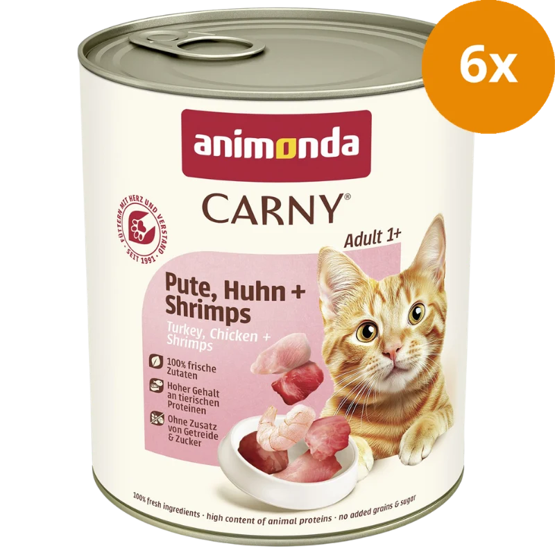 animonda Carny Adult Pute, Huhn & Shrimps 800 g