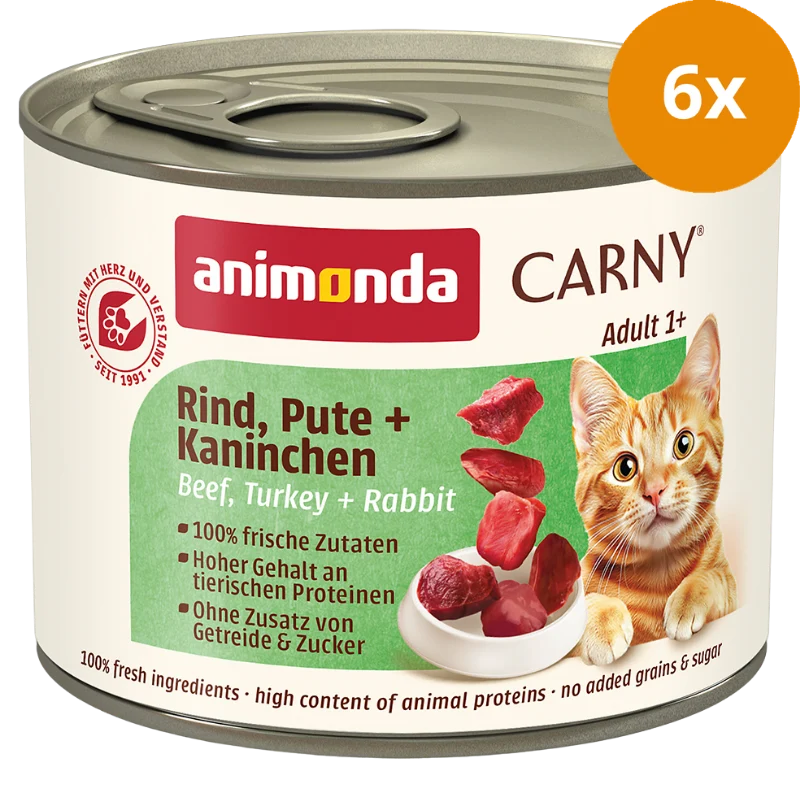 animonda Carny Rind, Pute + Kaninchen 200 g