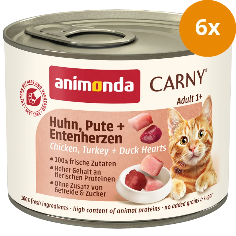 animonda Carny Huhn, Pute + Entenherzen 200 g
