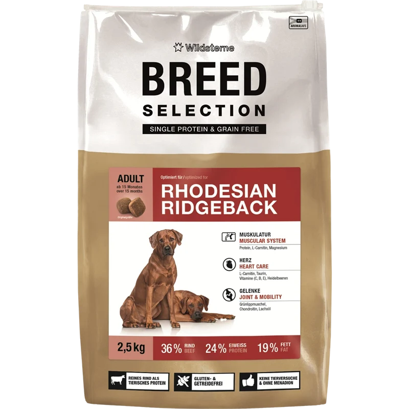 Wildsterne Breed Selection Adult Rhodesian Ridgeback