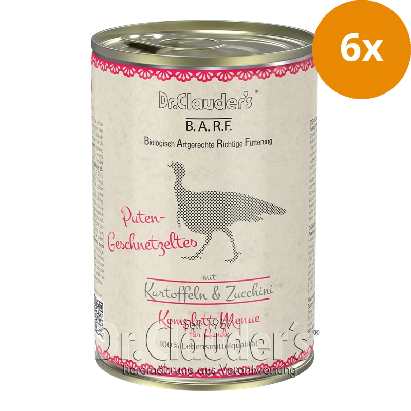 Dr.Clauder's BARF Komplettmenü Putengeschnetzeltes 400 g