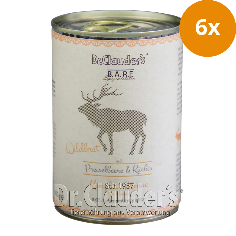 Dr.Clauder's BARF Dog Komplettmenü Wildbret 400 g