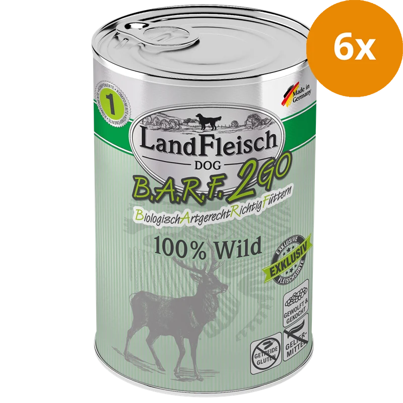 LandFleisch B.A.R.F.2GO Exklusiv Wild 400 g
