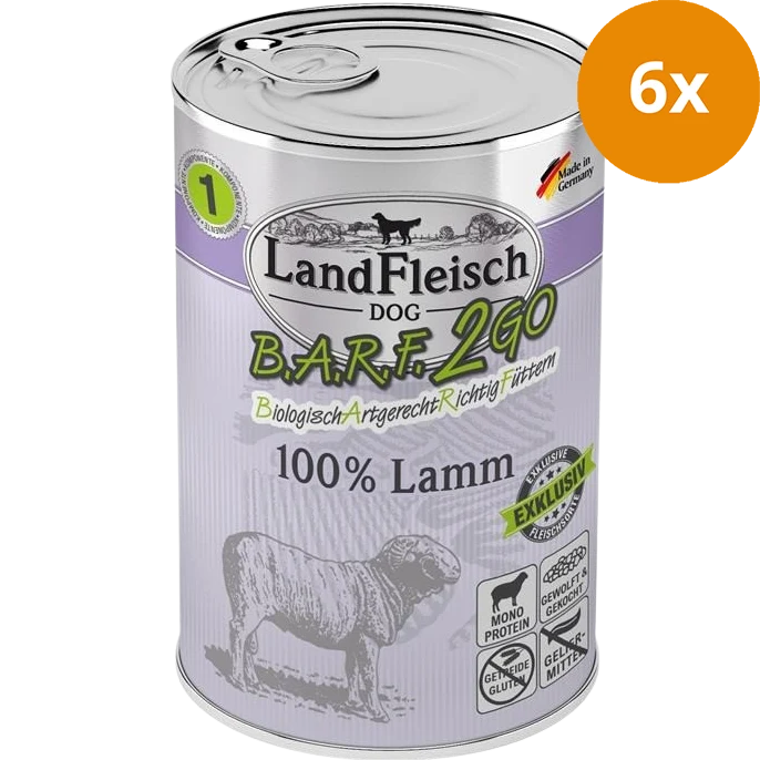 LandFleisch B.A.R.F.2GO Exklusiv Lamm 400 g