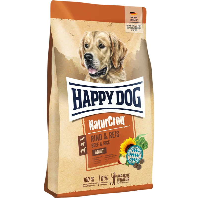 Happy Dog NaturCroq Rind & Reis