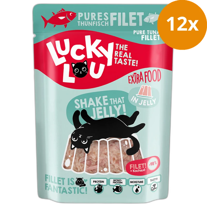 Lucky Lou Extra Food Thunfischfilet in Gelee 70 g