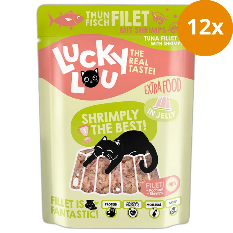 Lucky Lou Extra Food Thunfisch & Shrimps in Gelee 70 g