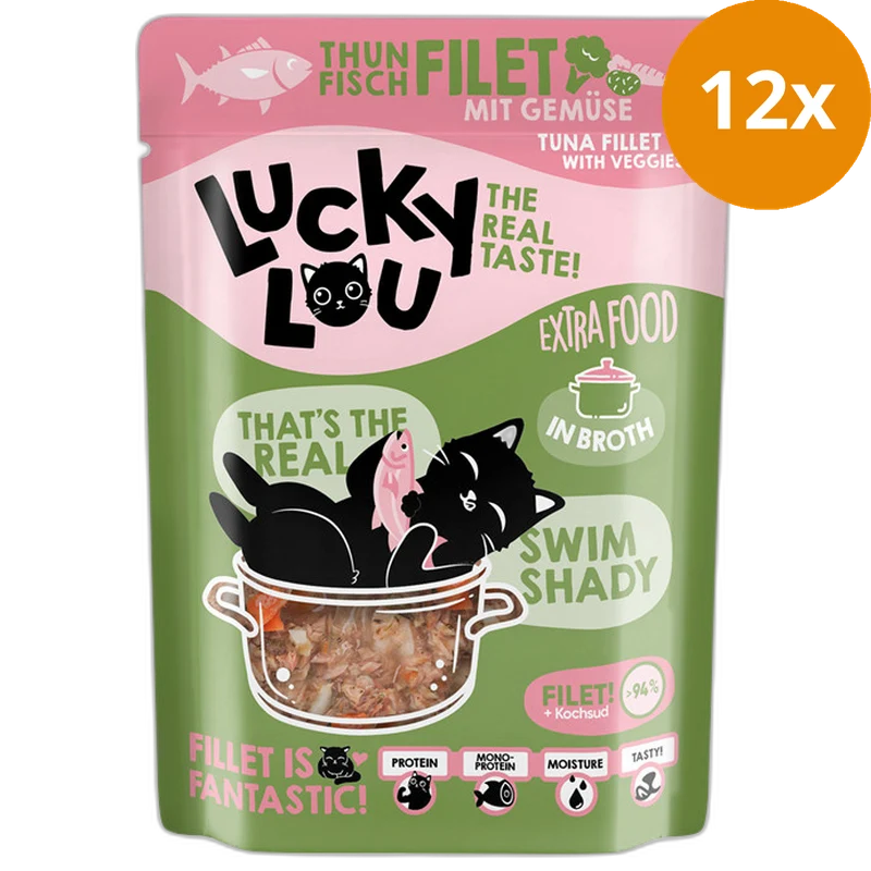 Lucky Lou Extra Food Thunfisch mit Gemüse in Sud 70 g