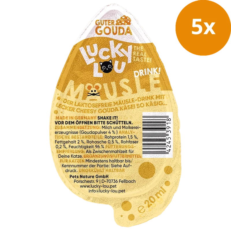 Lucky Lou Drink-Snack Mäusle Gouda