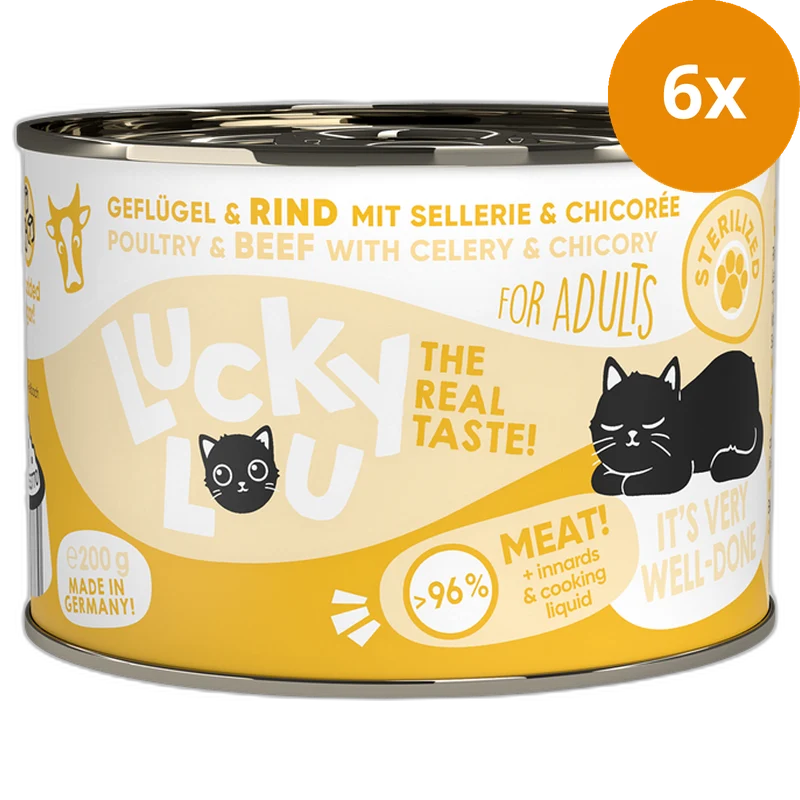 Lucky Lou Dose Lifestage Sterilized Geflügel + Rind 200 g