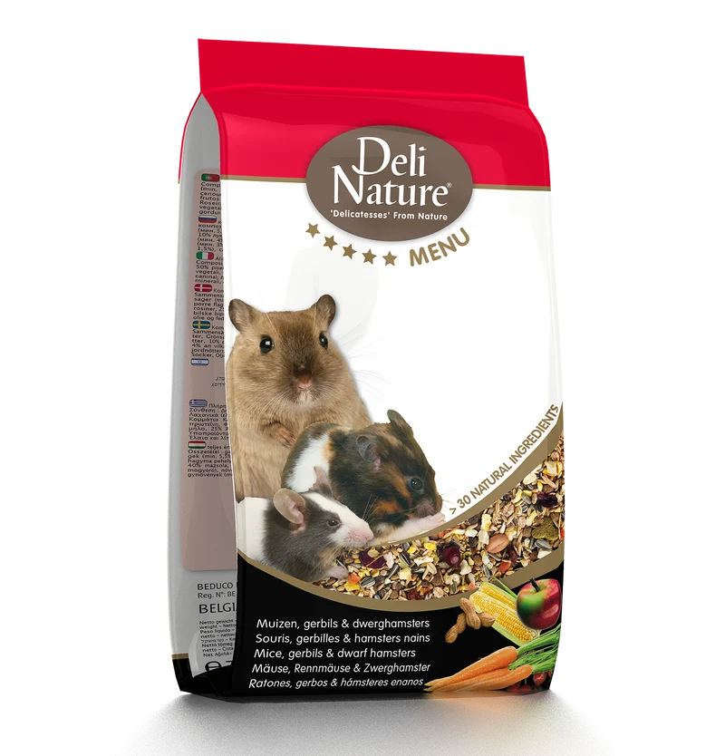 5* Menu Mäuse, Rennmäuse und (Zwerg)Hamster von Deli Nature