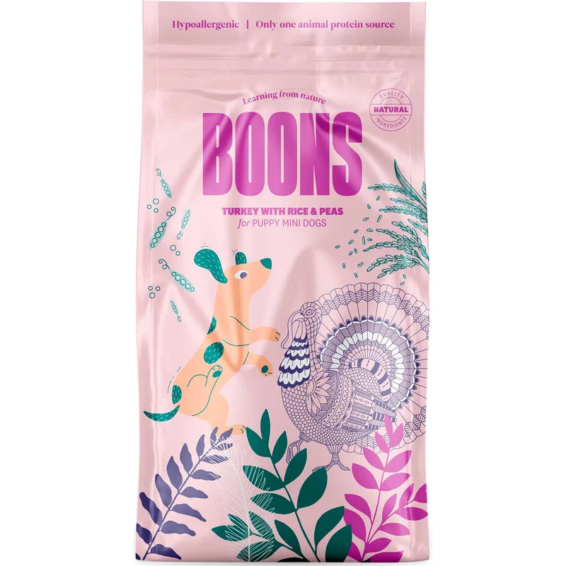 Hundefutter Boons Pute (für Welpen kleiner Rassen)