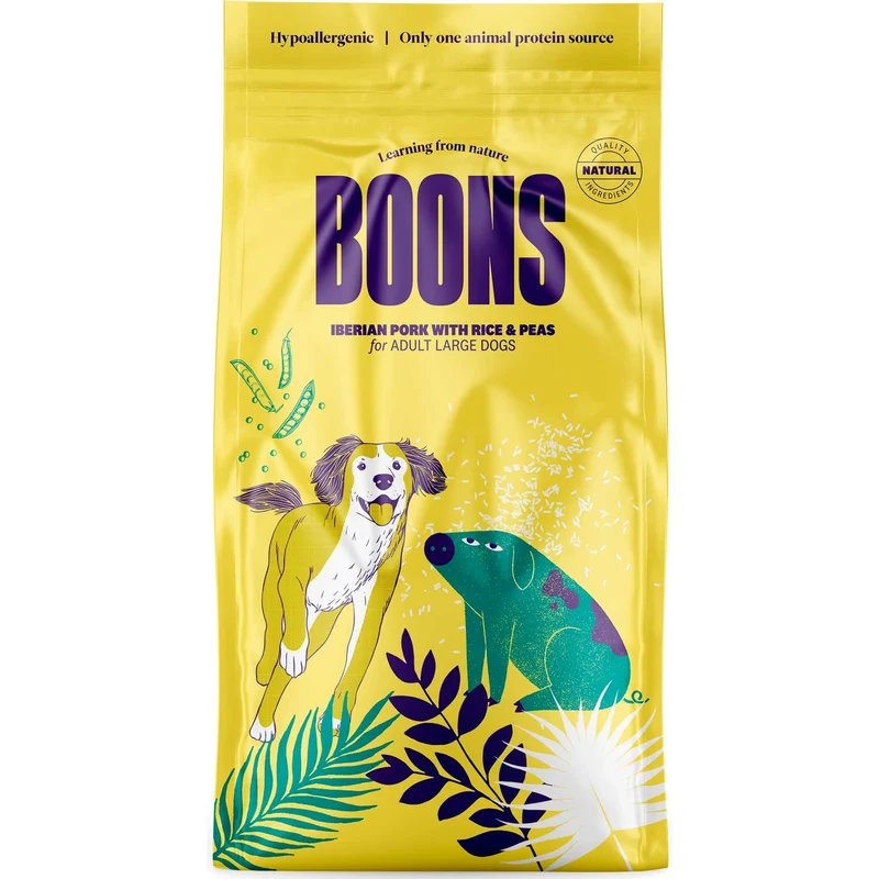 Hundefutter Boons Iberisches Schweinefleisch (für Hunde aller Größen geeignet)