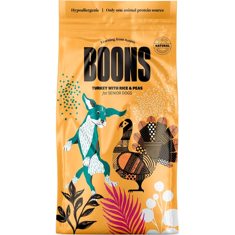 Hundefutter Boons Pute (für ältere Hunde)