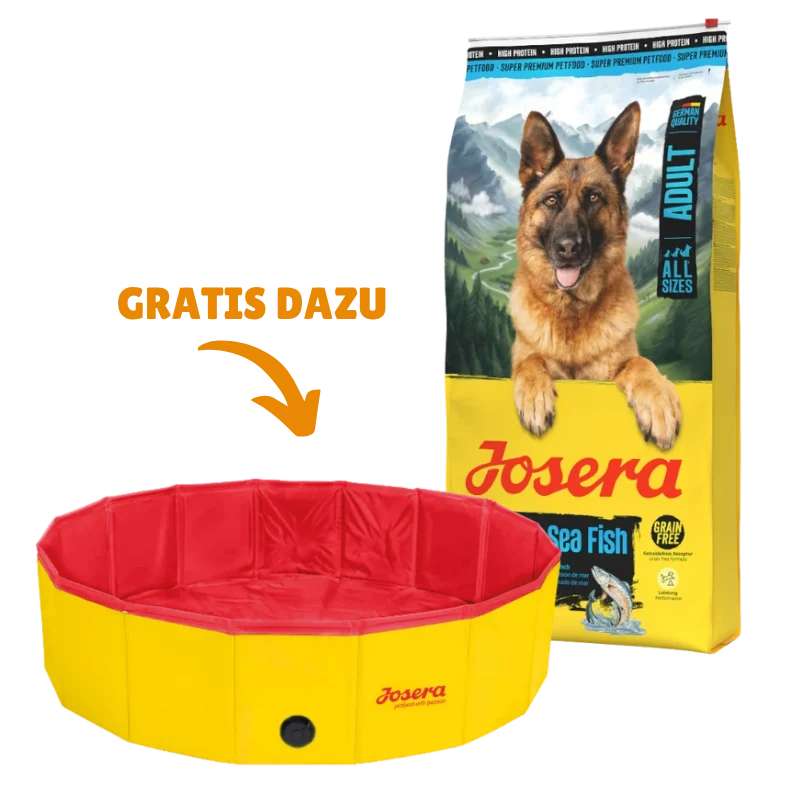 Josera High Protein Seefisch 12,5 kg + GRATIS Josera Hundepool