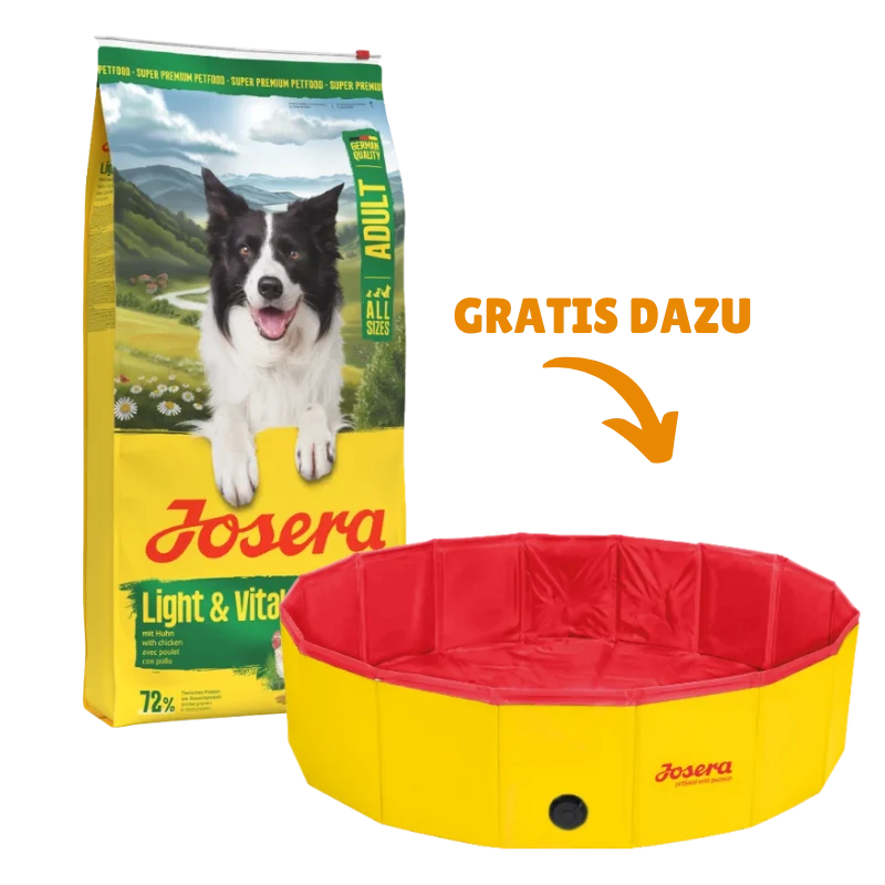 Josera Light & Vital 12,5 kg + GRATIS Josera Hundepool