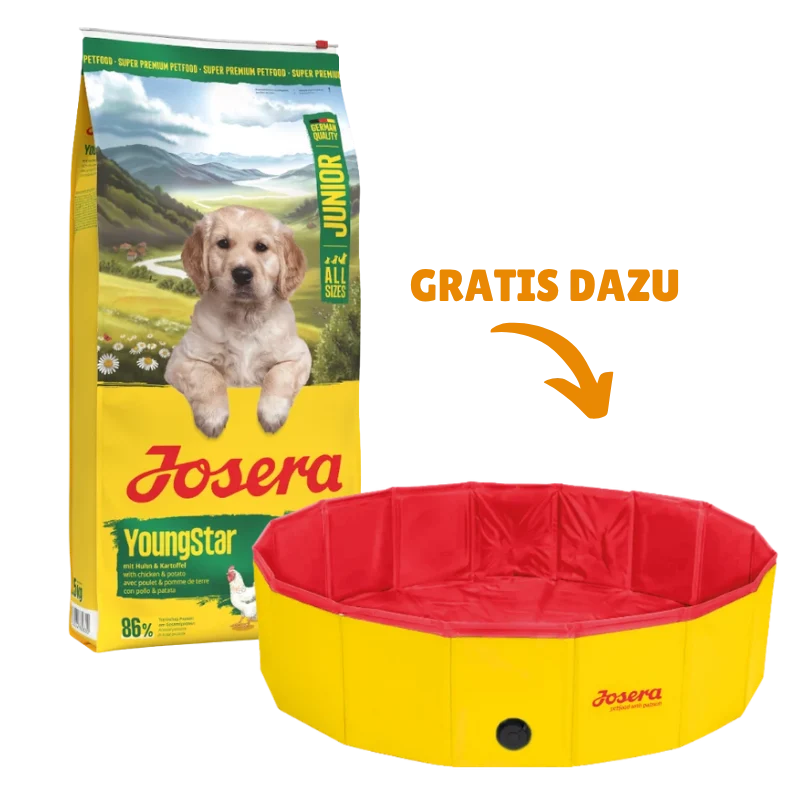 Josera YoungStar 12,5 kg + GRATIS Josera Hundepool