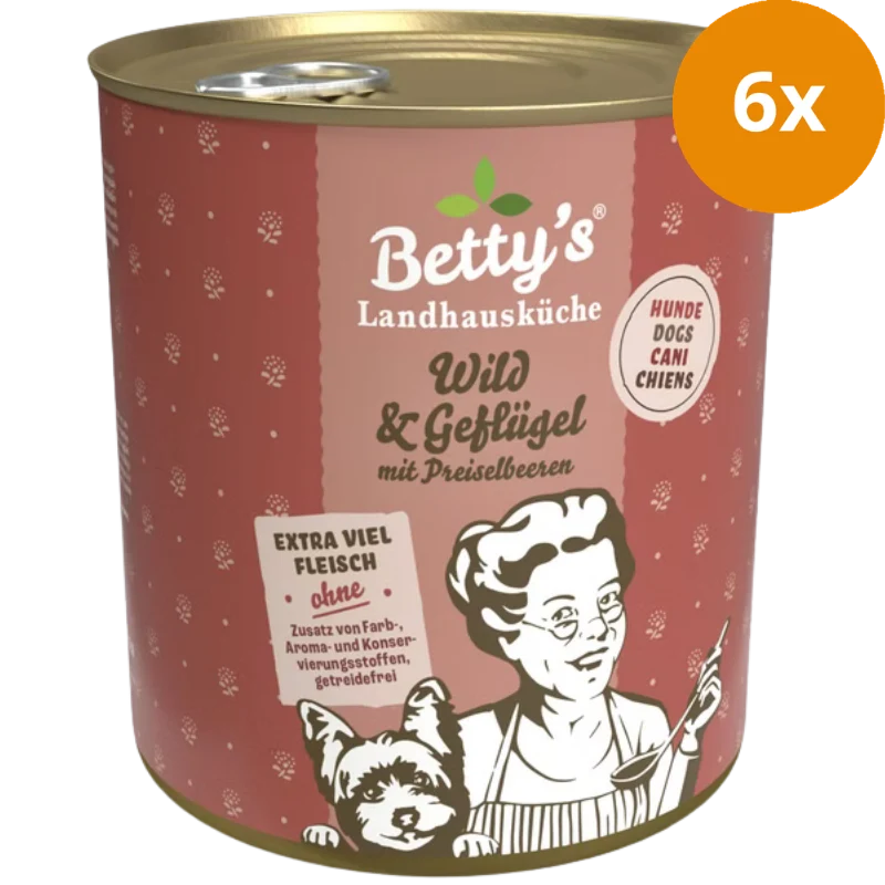 Bettys Landhausküche Hund Wild & Geflügel 800 g