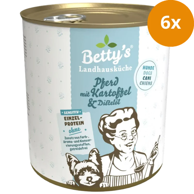 Bettys Landhausküche Hund Sensitiv Pferd & Kartoffel 800 g