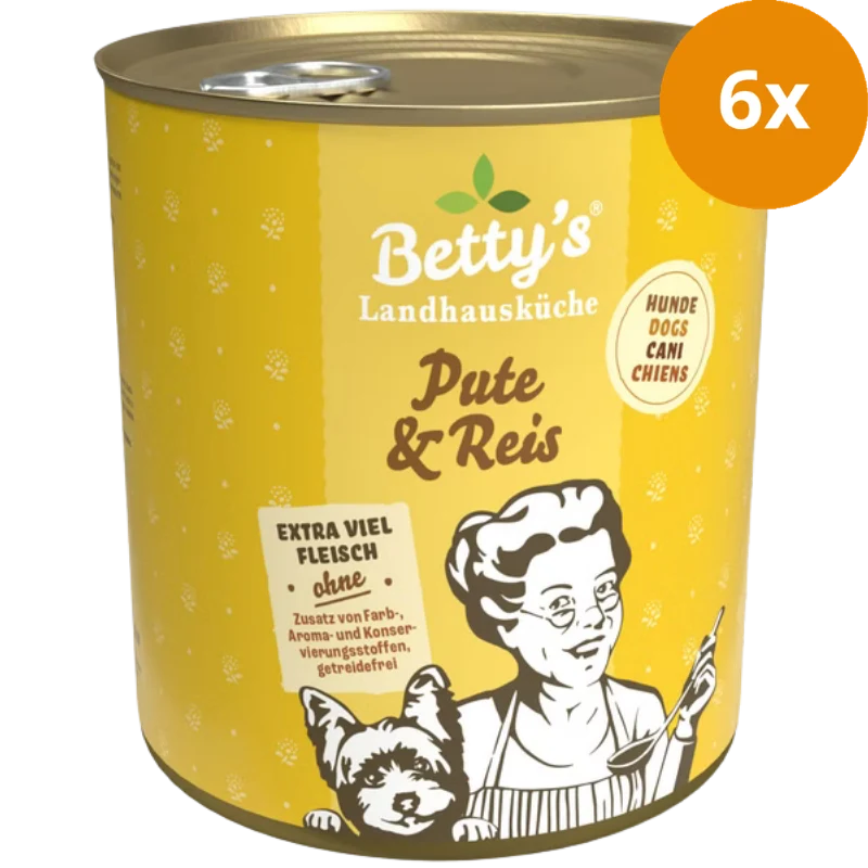Bettys Landhausküche Hund Pute & Reis 800 g