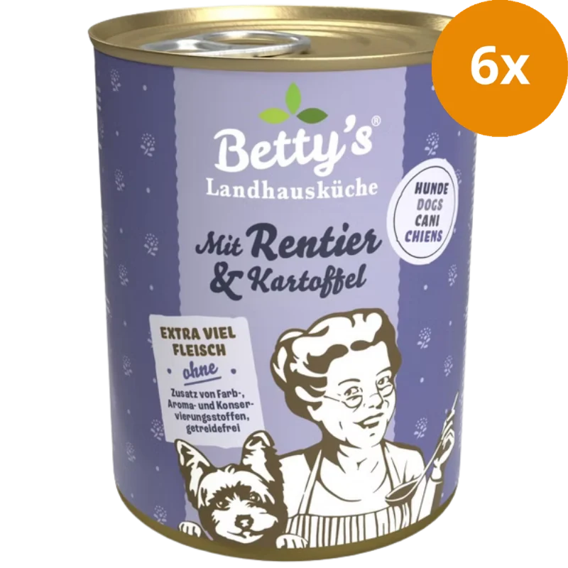 Bettys Landhausküche Hund mit Rentier & Kartoffel 400 g