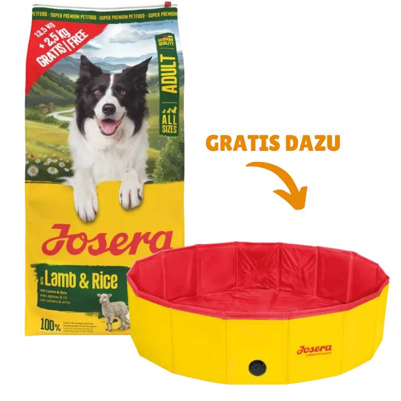 Josera Lamm & Reis 12,5 + 2,5kg + GRATIS Josera Hundepool