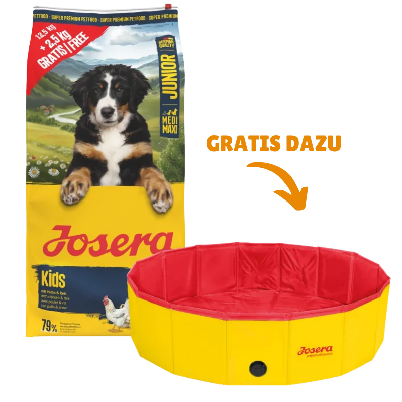 Josera Kids 15 kg + GRATIS Josera Hundepool