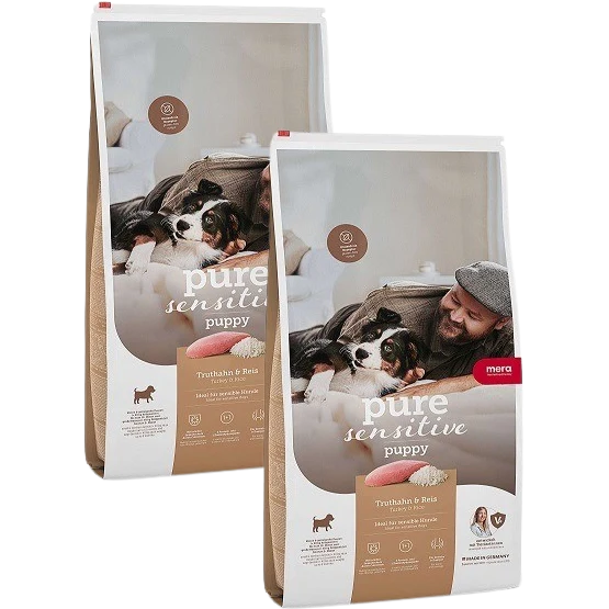 MERA Dog Pure Sensitive Puppy Truthahn & Reis