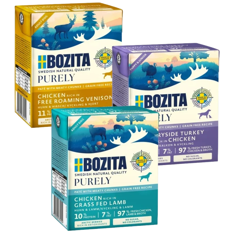 Bozita Dog Purely 370 g - Mix Sparpaket