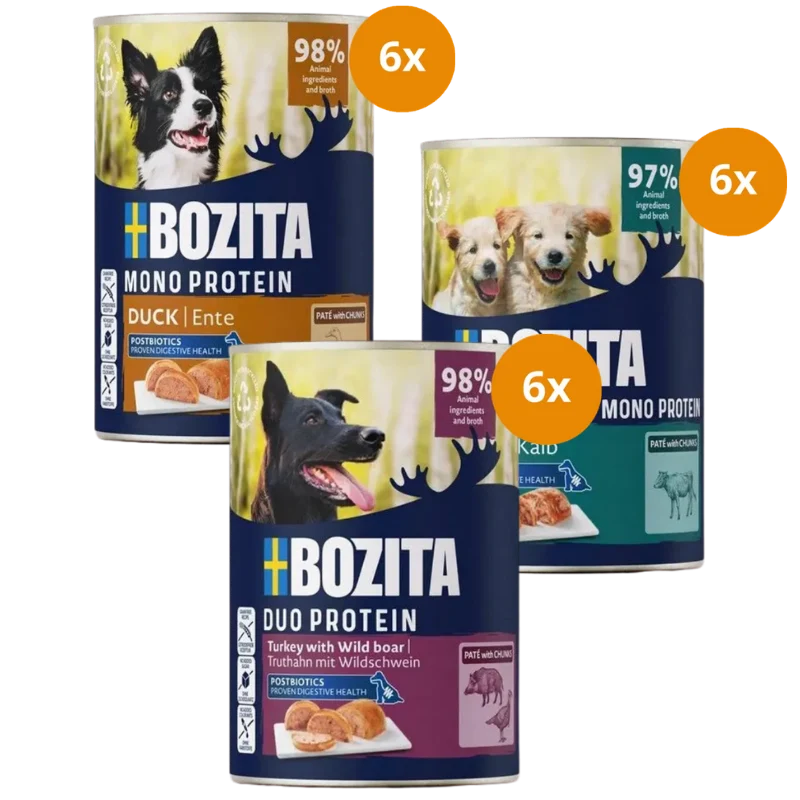 Bozita Dog Paté 400 g - Mix Sparpaket