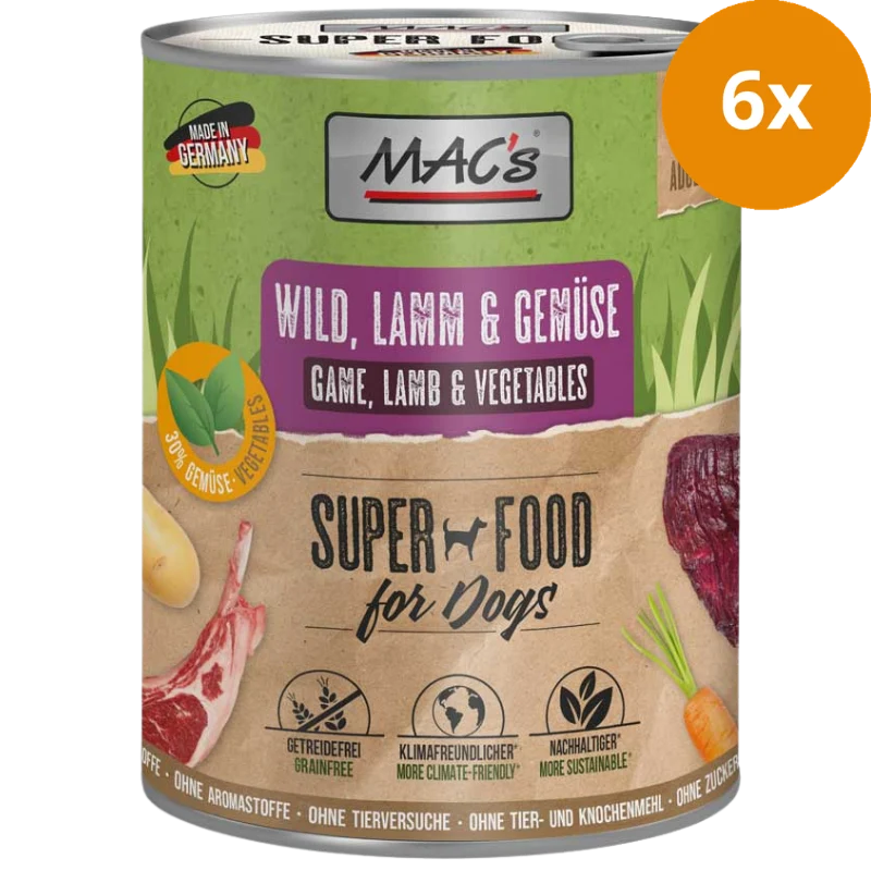 MAC's Dog Wild, Lamm & Gemüse 800 g