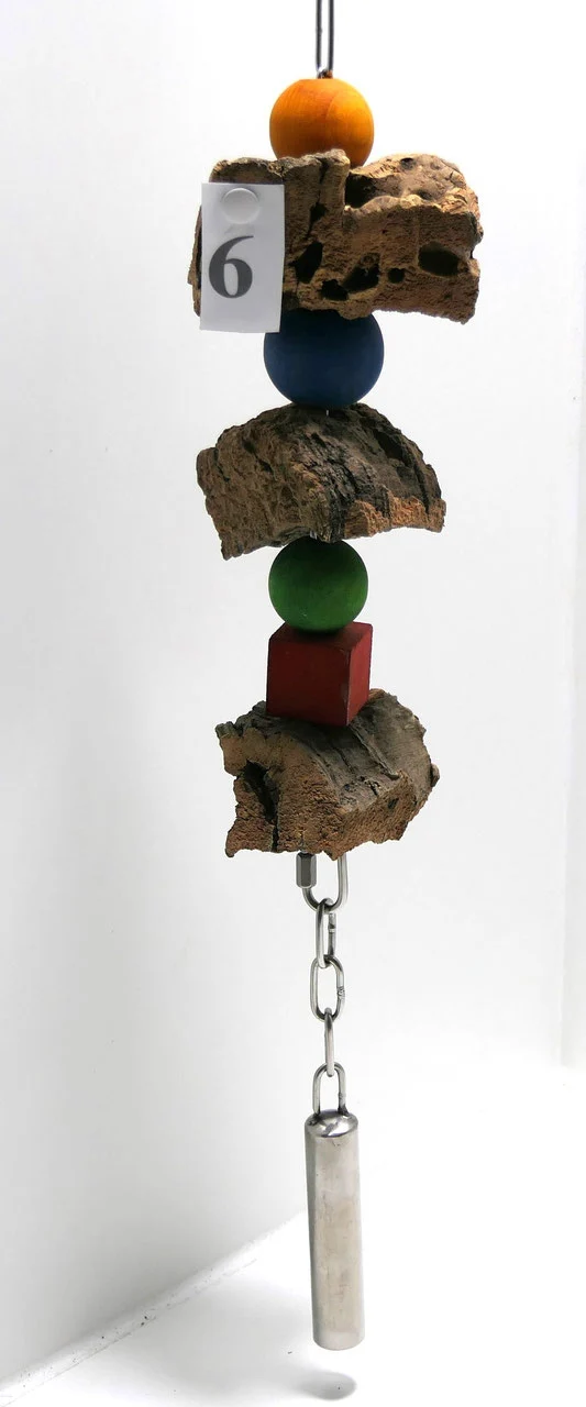 Nymphensittich - Kork - Schrederspaß mit Glocke Nr. 6