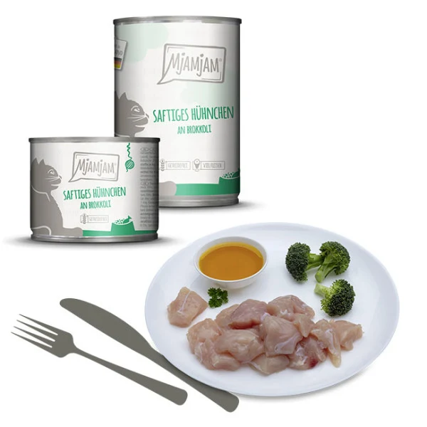 Mjamjam - Saftiges Hühnchen an Brokkoli