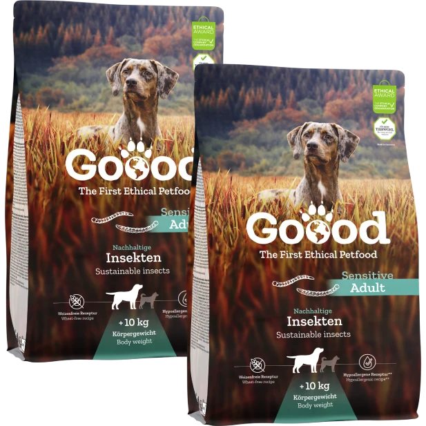 Sparpaket Goood Adult Nachhaltige Insekten 2 x 10 kg