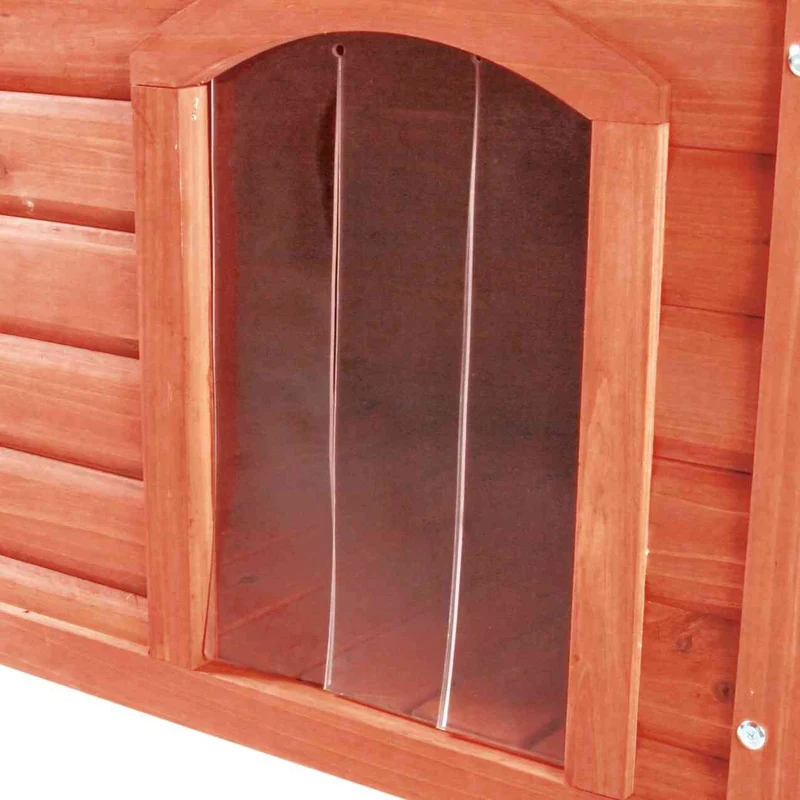 Kunststoff Tür für Flachdach Hundehütte Natura