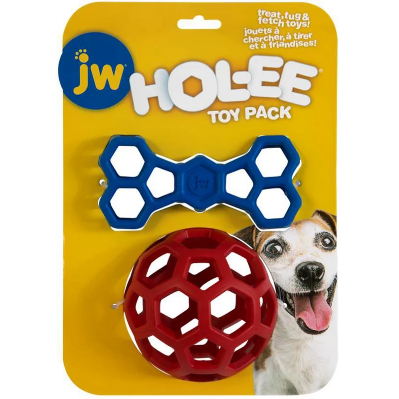 JW Hol-ee Duo Hundespielzeug: Roller & Bone für Spaß & Leckerlis 🐶