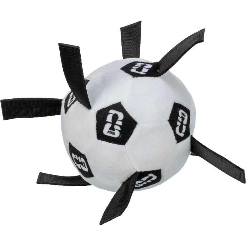 FIFA WM 2026 Hunde-Ball | 12cm schwarz | Offiziell lizenziert