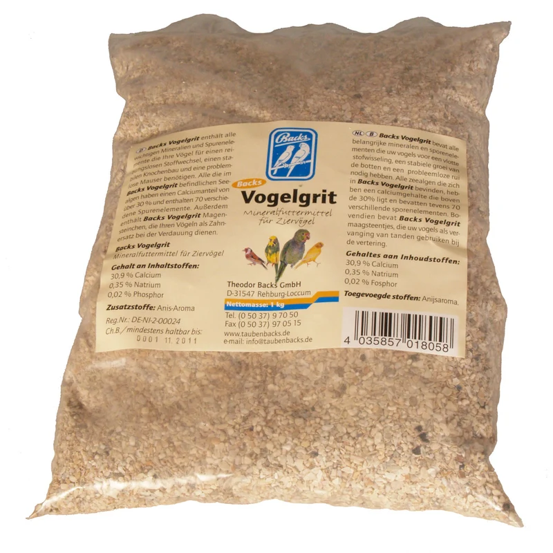 BACKS VOGELGRIT, MIT VANILLEAROMA BESONDERS KLEINKÖRNIG