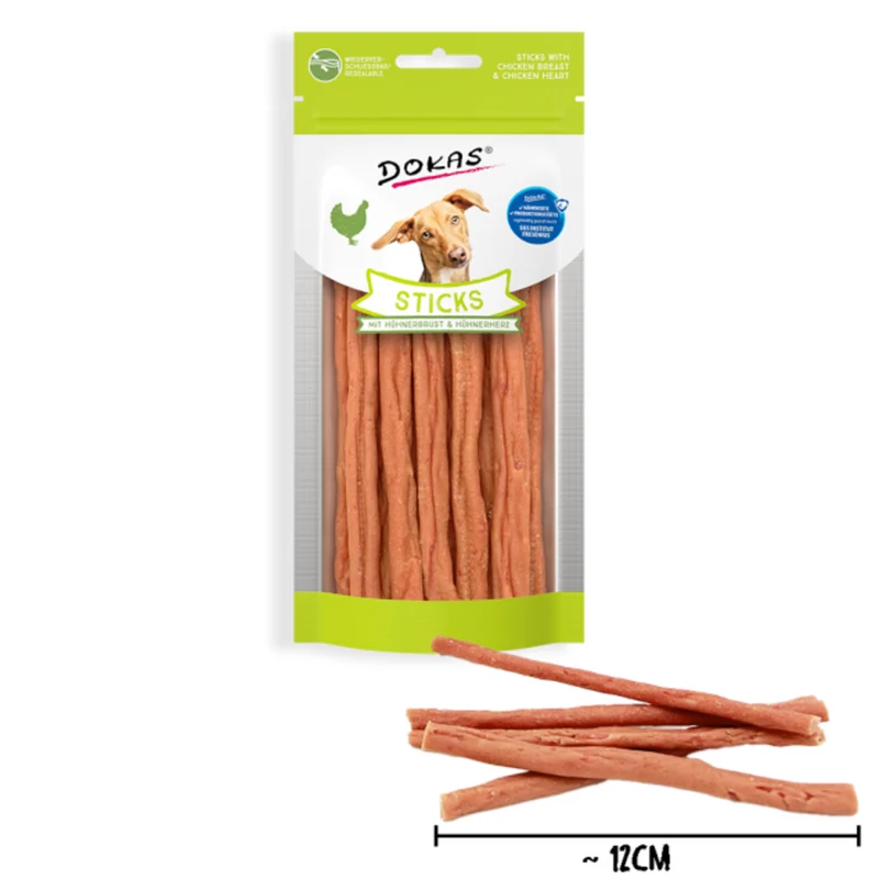 Dog Sticks mit Hühnerbrust & Hühnerherz 12cm Hundesnack