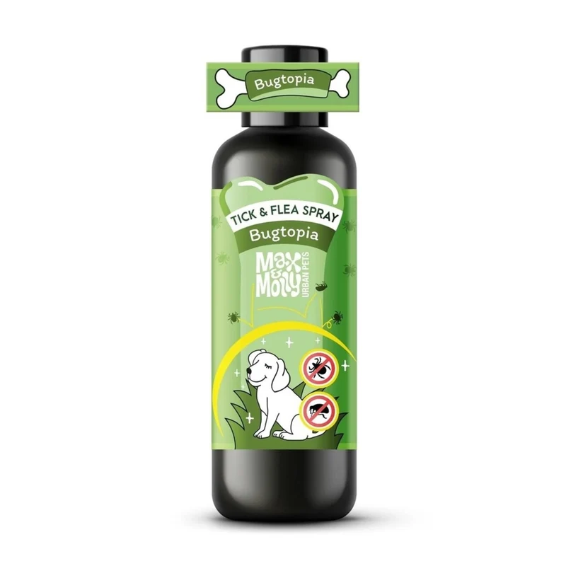 Max & Molly Tick'n Flea Repeller Bugtopia 100ml – Natürlicher Zeckenschutz für Hunde