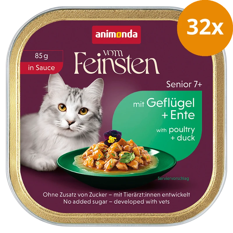 Animonda Cat vom Feinsten in Sauce Senior mit Geflügel & Ente 85 g