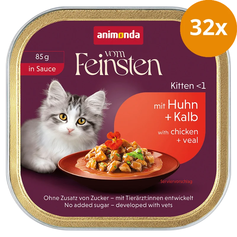 Animonda Cat vom Feinsten in Sauce Kitten mit Huhn & Kalb 85 g