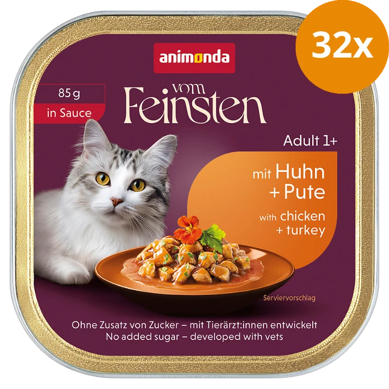 Animonda Cat vom Feinsten in Sauce Adult mit Huhn & Pute 85 g