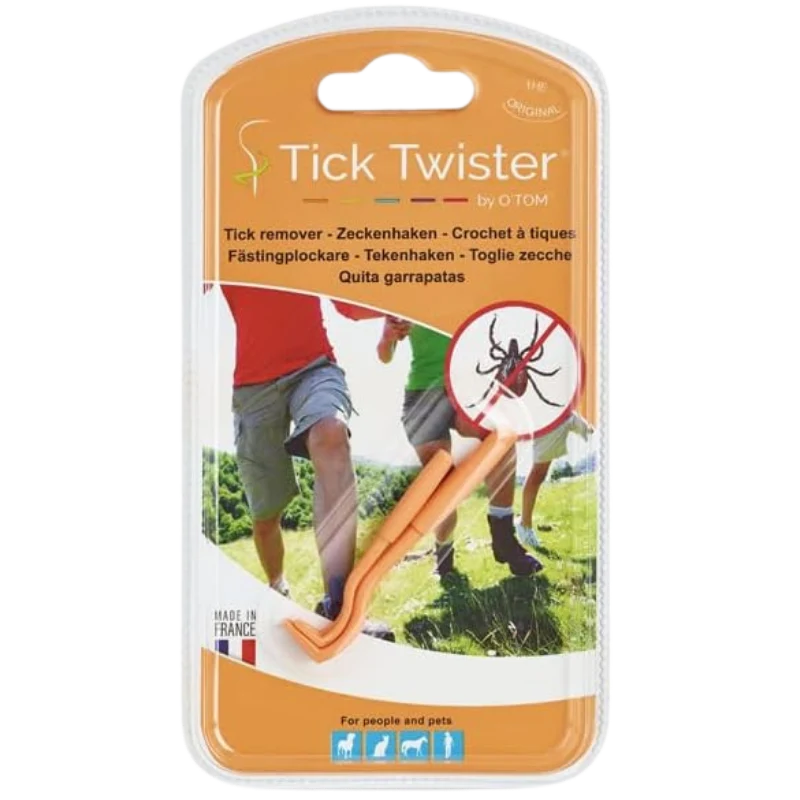Tick Twister by OTom Zeckenhaken 2 Stück Farbe orange in Blisterverpackung