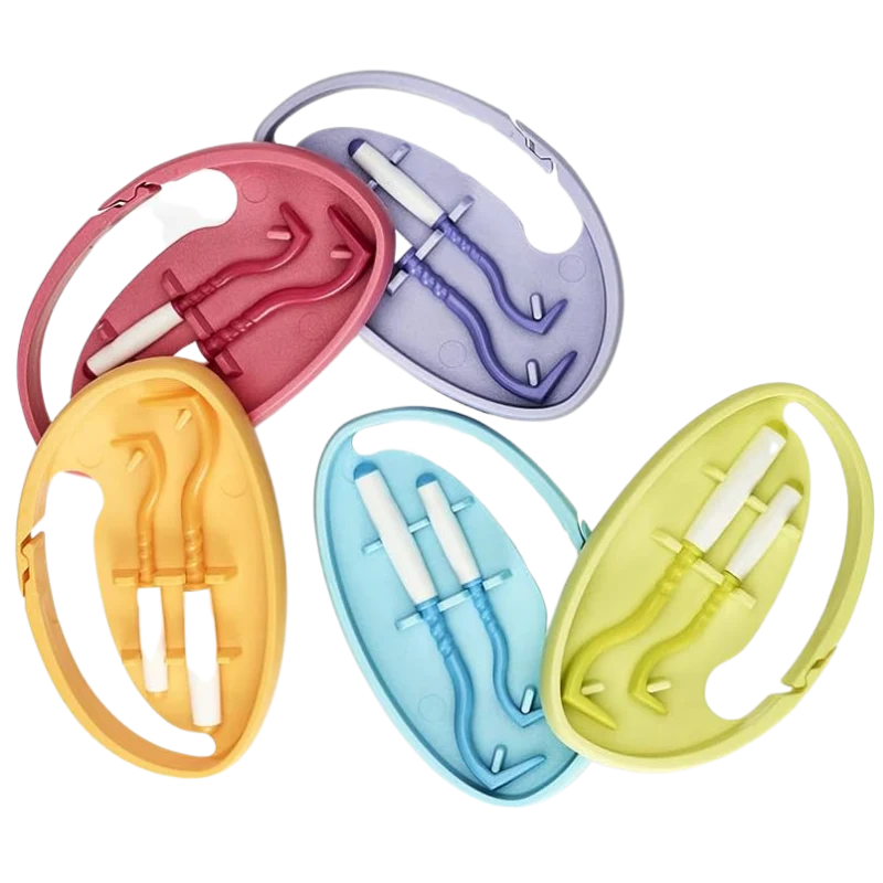 Tick Twister by OTom Zeckenhaken mit Silikongriff 2 Stück Multicolor mit Clipbox