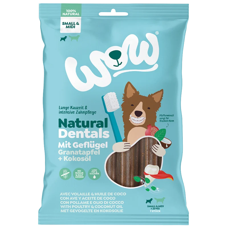 Wow Dog Snack Natural Dentals Geflügel Midi 180 g
