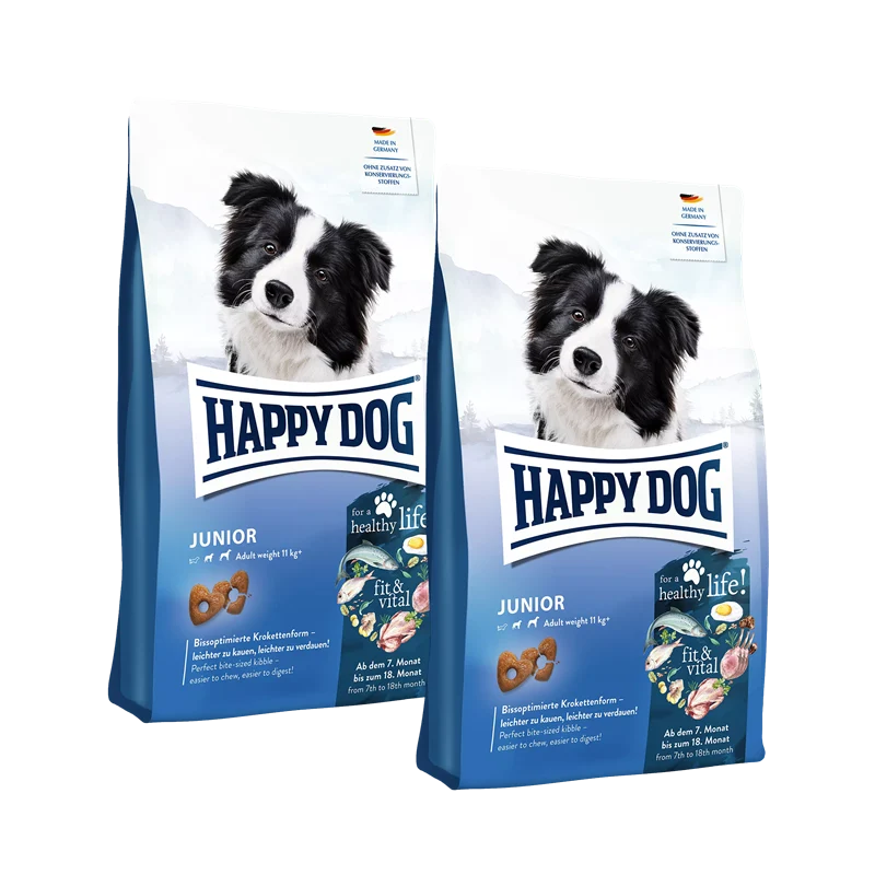 Sparpaket Happy Dog fit & vital Junior 2 x 10 kg