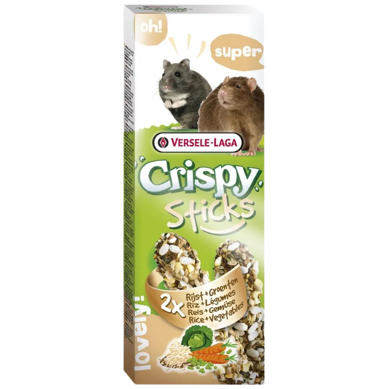 Versele Crispy Sticks Hamster-Ratten Reis & Gemüse
