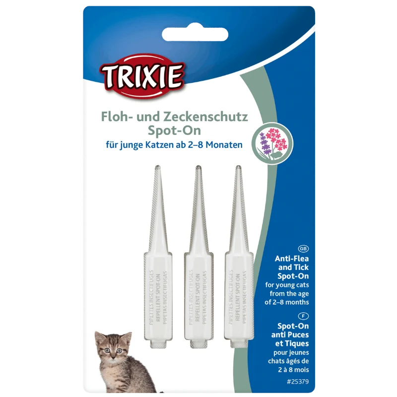TRIXIE Floh- und Zeckenschutz Spot-On für Katzen