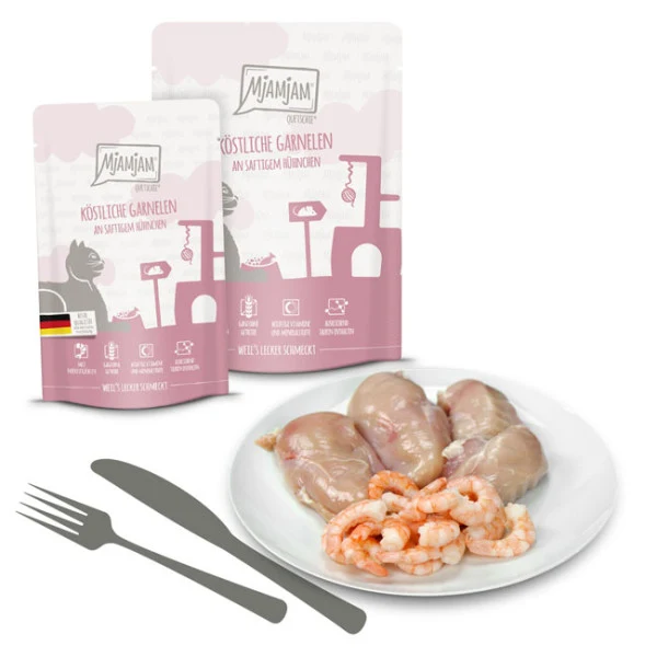 Mjamjam - Köstliche Garnelen an saftigem Hühnchen